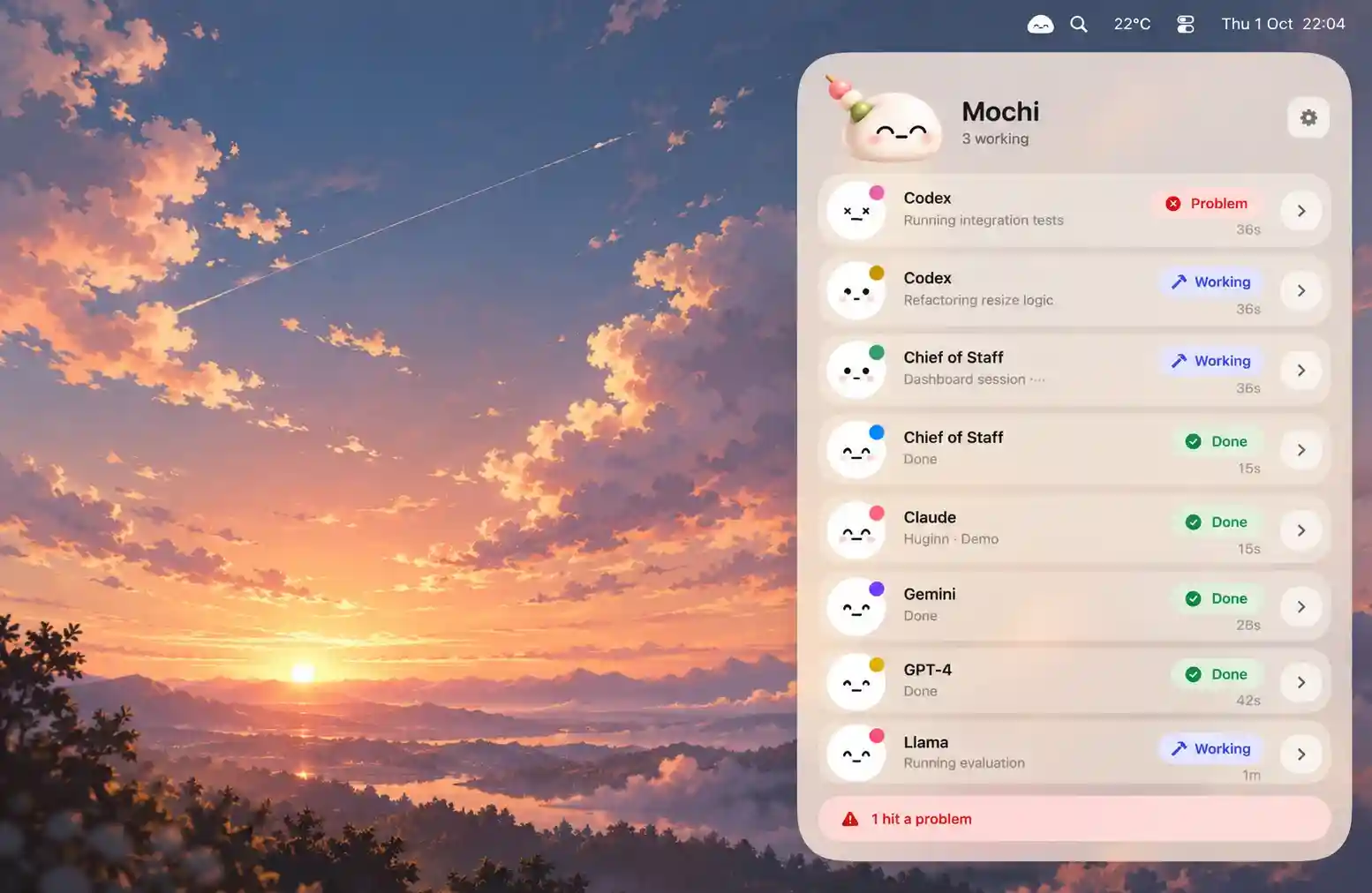 Mochi app screenshot